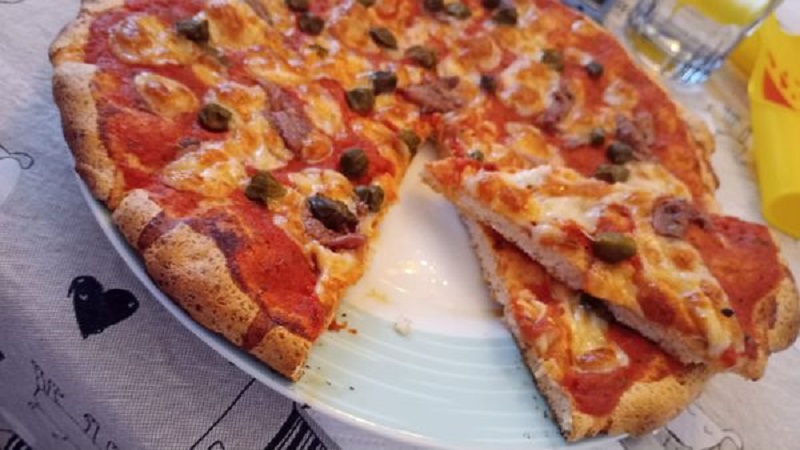 Pizza senza farina solo fibre